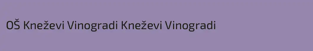 OŠ Kneževi Vinogradi Kneževi Vinogradi